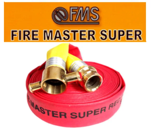 สายดับเพลิงชนิดผ้าใบ "FIRE MASTER SUPER"สีแดง