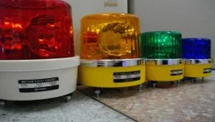 ไฟไซเรนแบบหมุนกลม LED   BAIMER ใช้ไฟ 12V-24V-220V